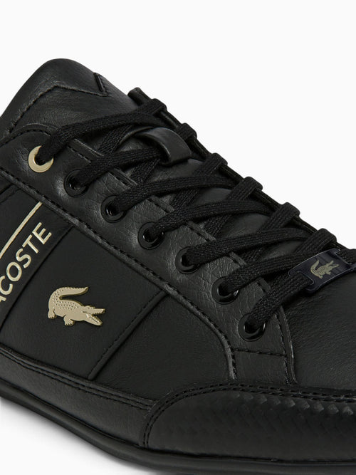 Chaymon Blk Gold leather Black / 8 / M