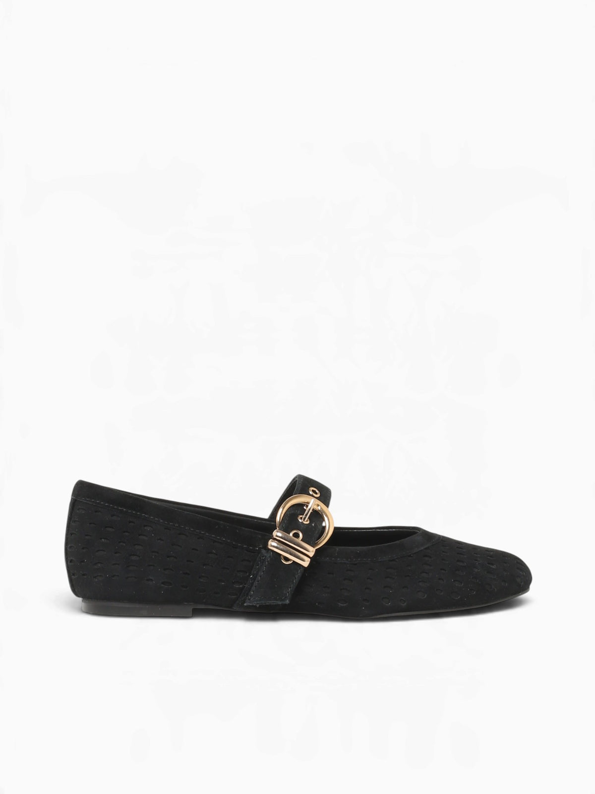Mikela Onyx Perf Suede Black / 5 / M