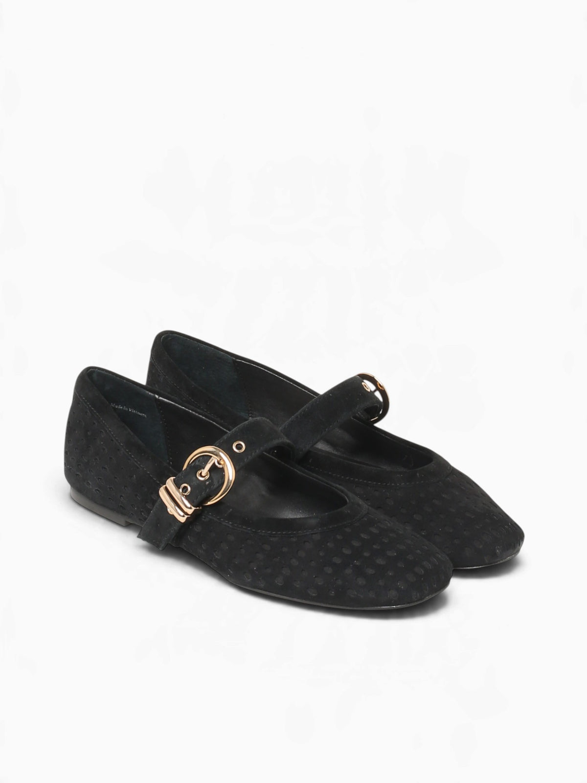 Mikela Onyx Perf Suede Black / 5 / M