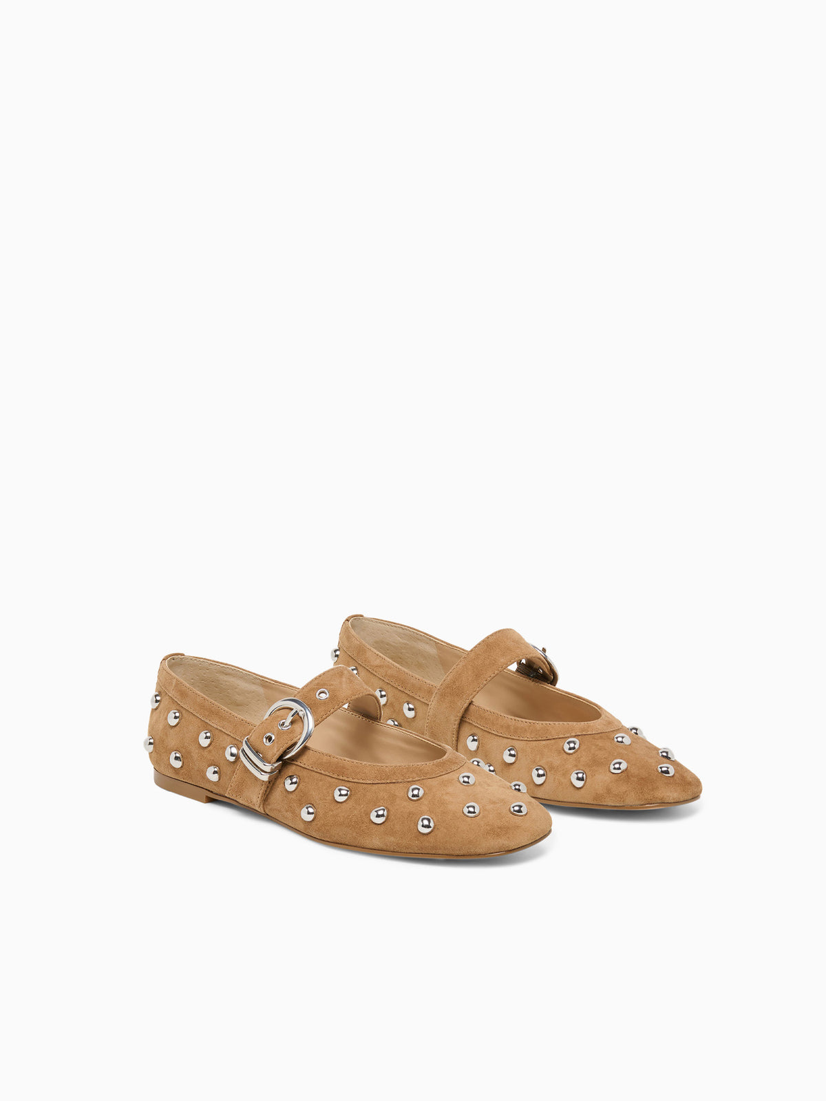 Mikel Stud Lt Brown Suede Brown / 5 / M