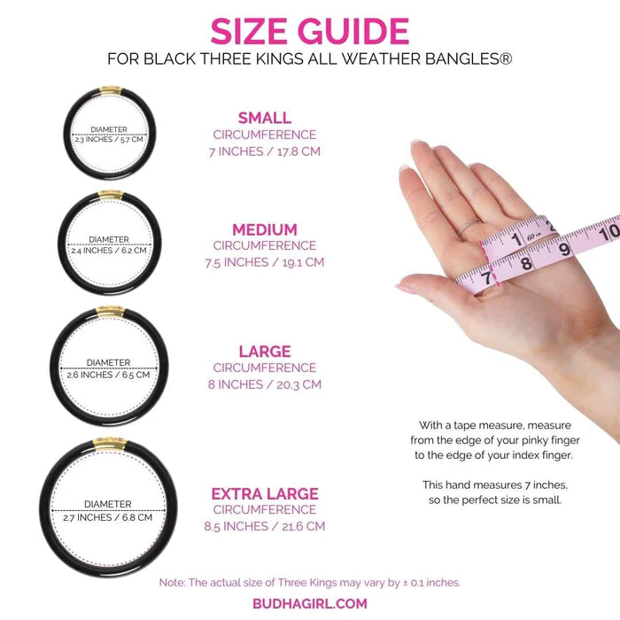 Three Kings All Weather Bangles (AWB) - Black