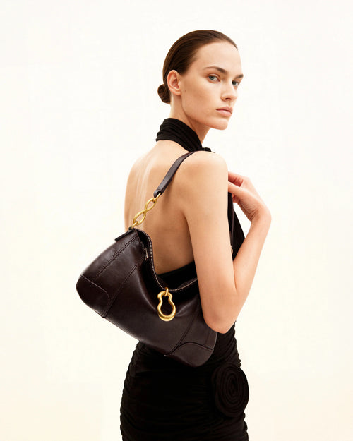 Jayla Shoulder Bag Dark Brown