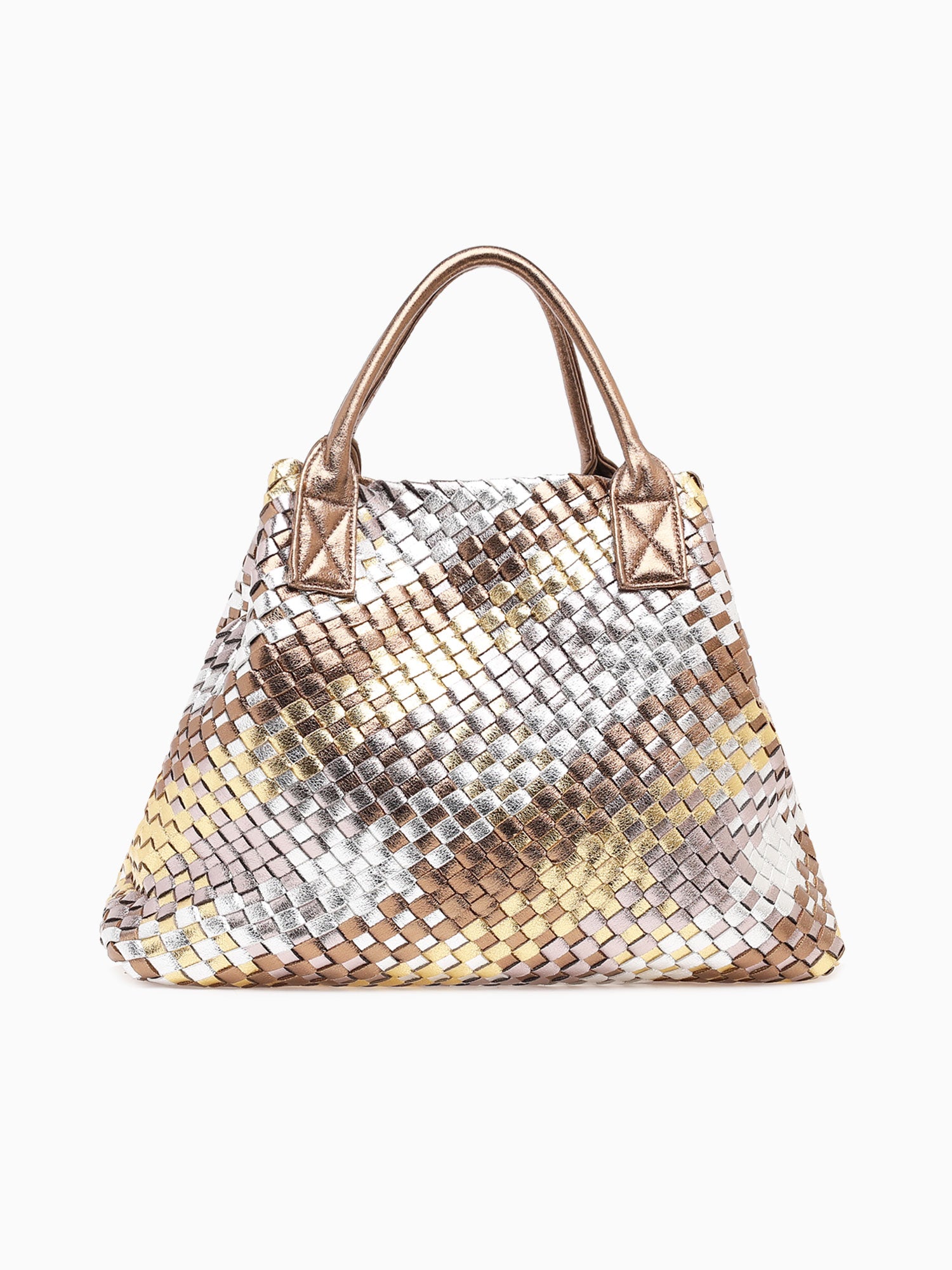 1904 Woven Tote Multi Met Multi