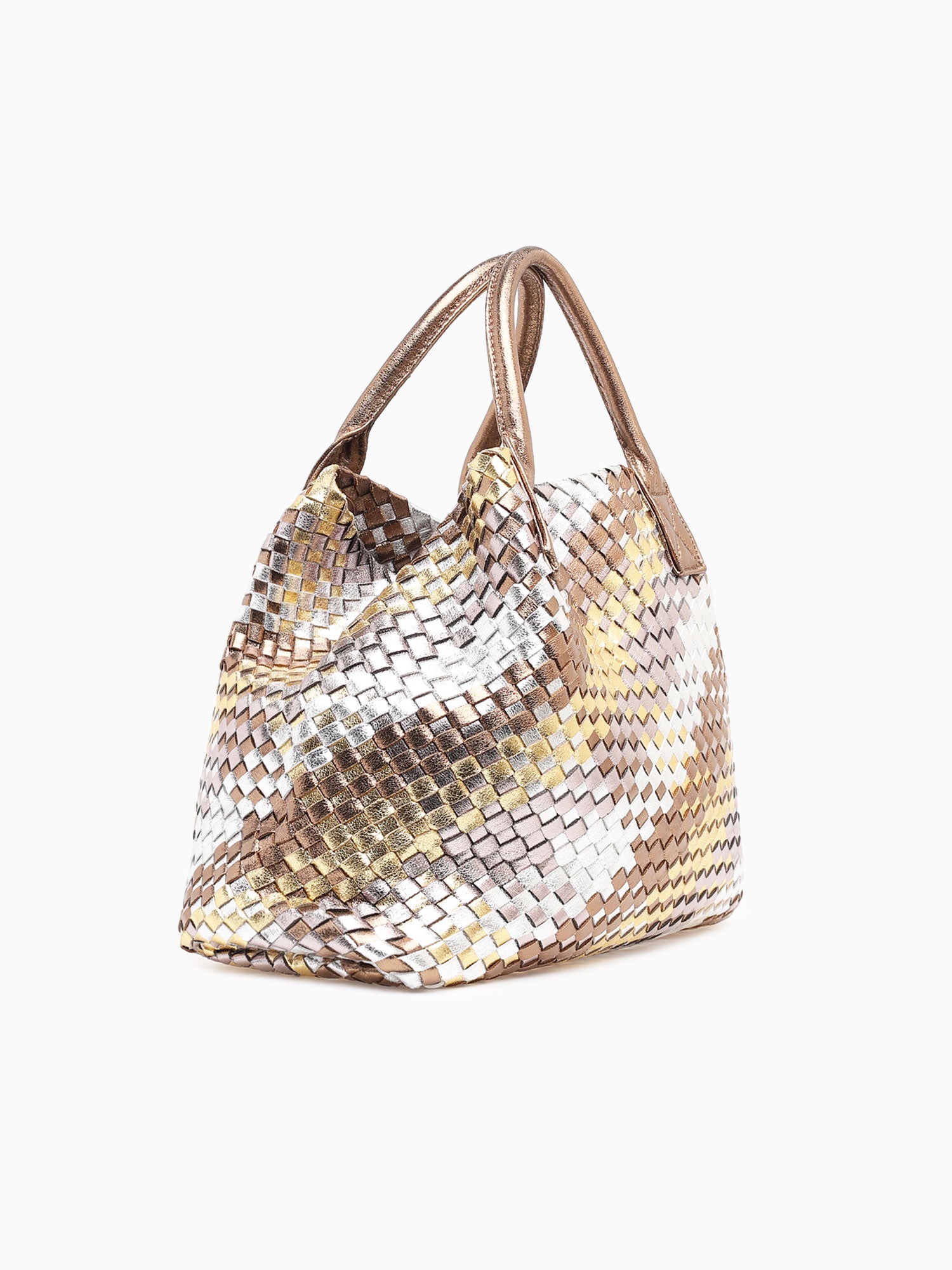 1904 Woven Tote Multi Met Multi