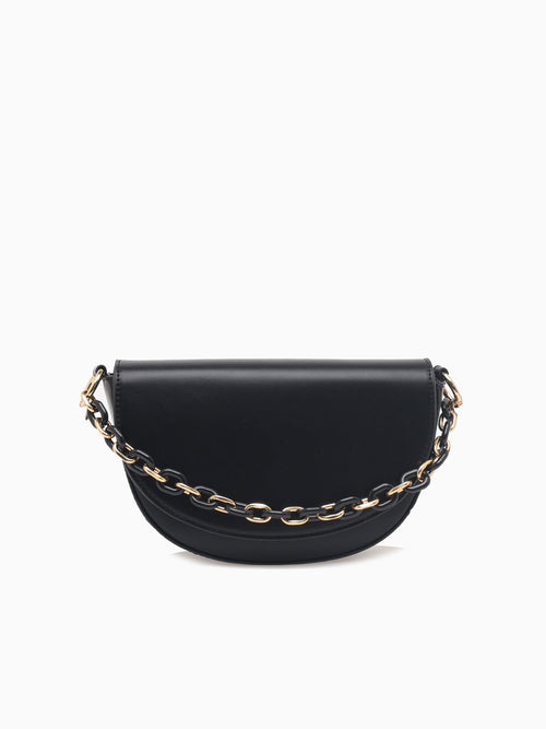6024 Odette Flap Bag Black Black