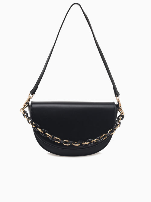 6024 Odette Flap Bag Black Black