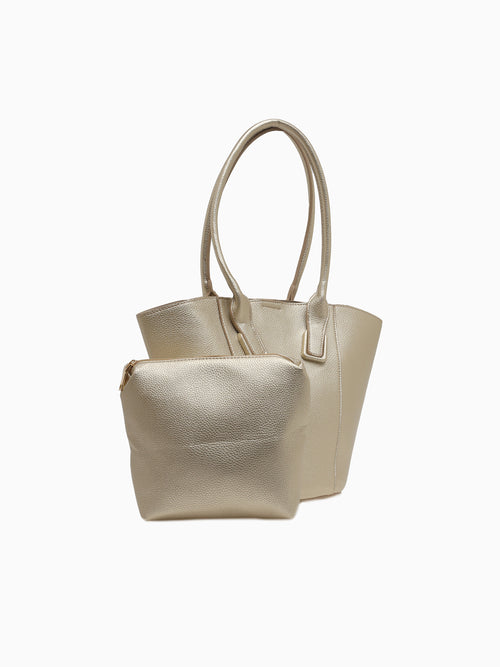 529 Yuliana Tote Platino Platinum