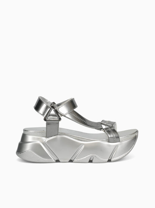 Morgana Silver Metallic Leather Silver / 36 / M