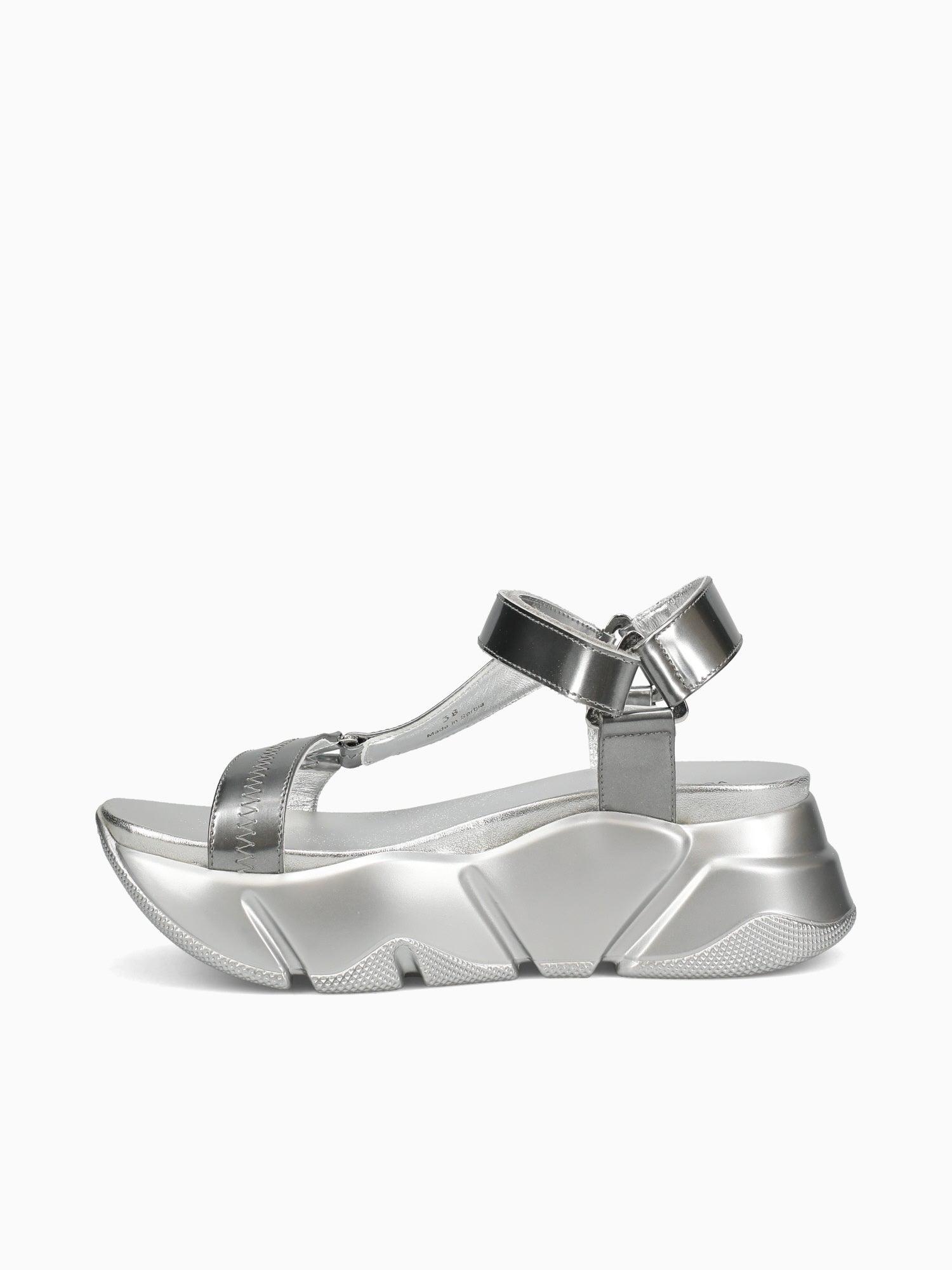 Morgana Silver Metallic Leather Silver / 36 / M