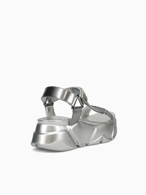 Morgana Silver Metallic Leather Silver / 36 / M