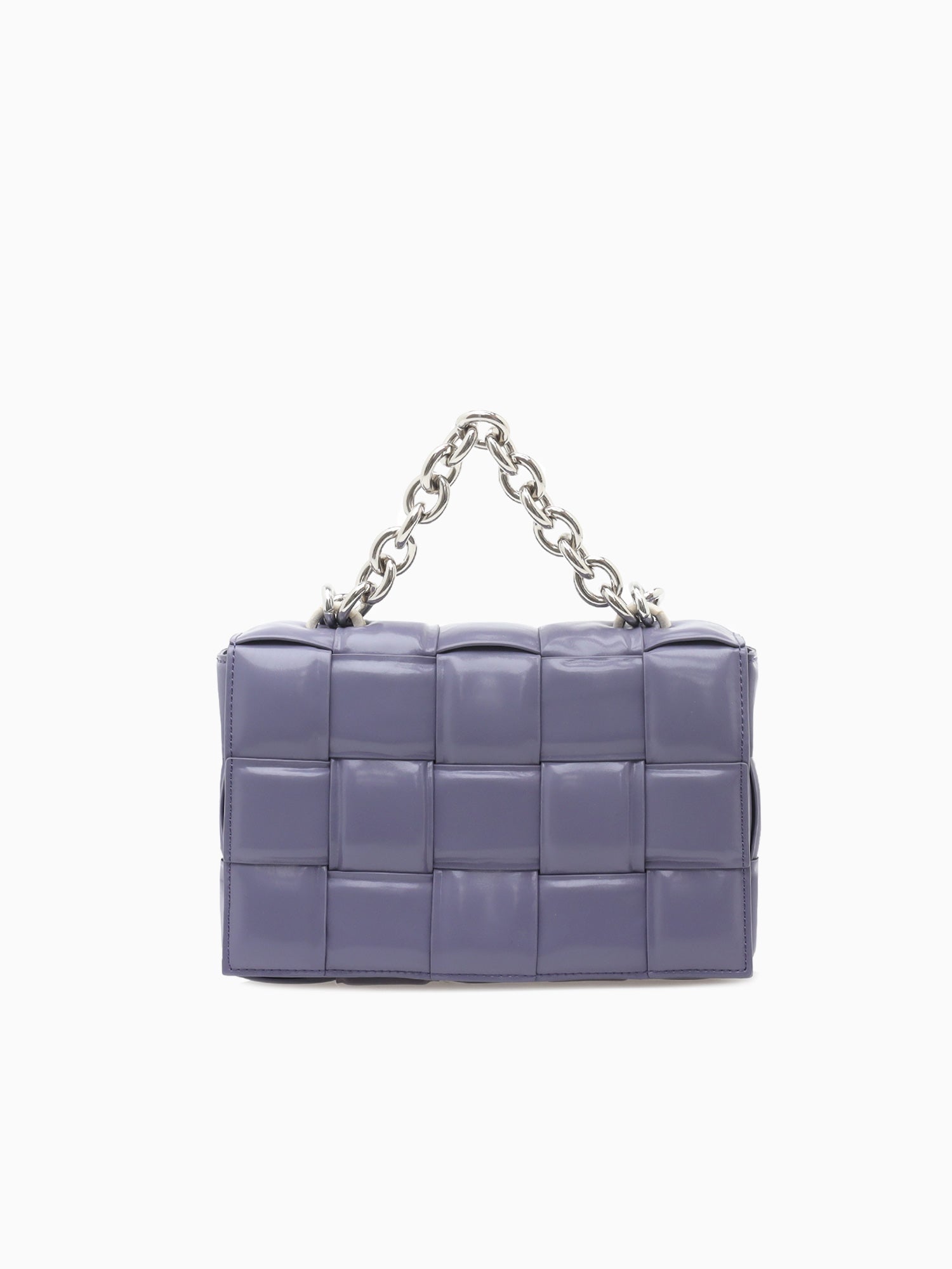 9942 Lg Chain Flap Bag Light Purple Light Purple