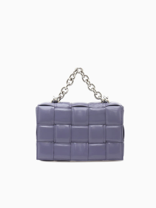 9942 Lg Chain Flap Bag Light Purple Light Purple