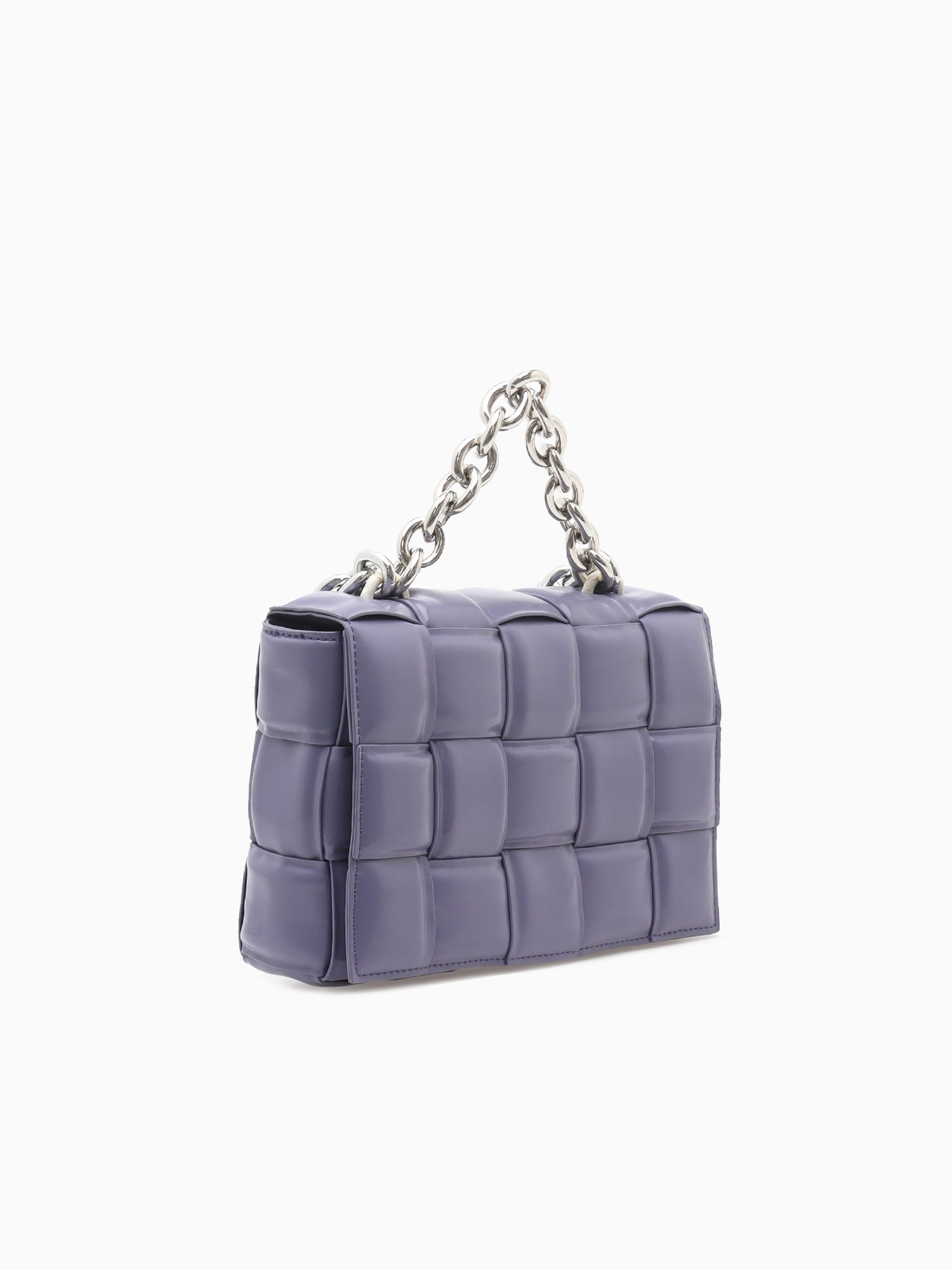 9942 Lg Chain Flap Bag Light Purple Light Purple