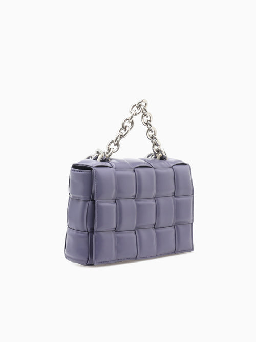 9942 Lg Chain Flap Bag Light Purple Light Purple