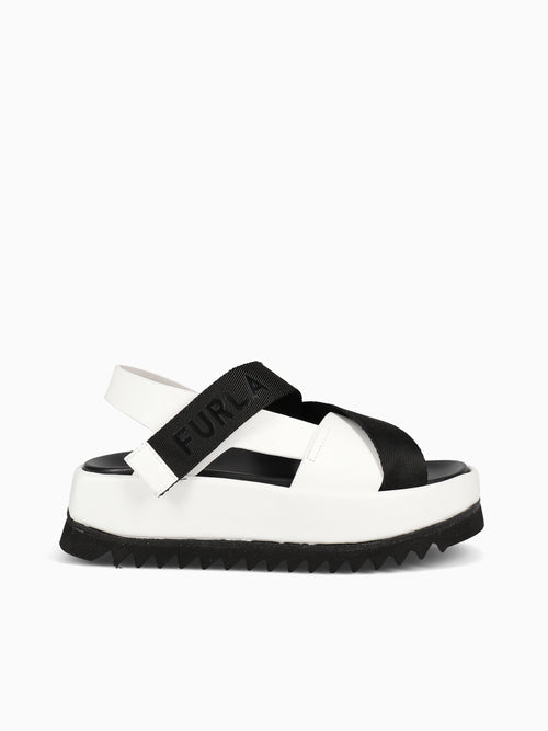 Real Fubset Sandal TalcoNero Vitello White / 36 / M