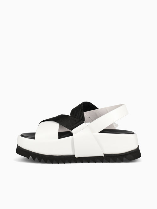 Real Fubset Sandal TalcoNero Vitello White / 36 / M