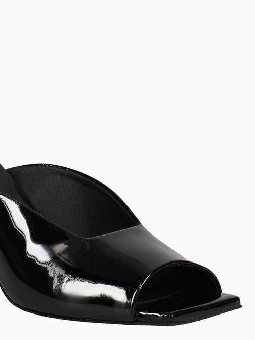 Sirena Mule Nero Vernice Black / 36 / M