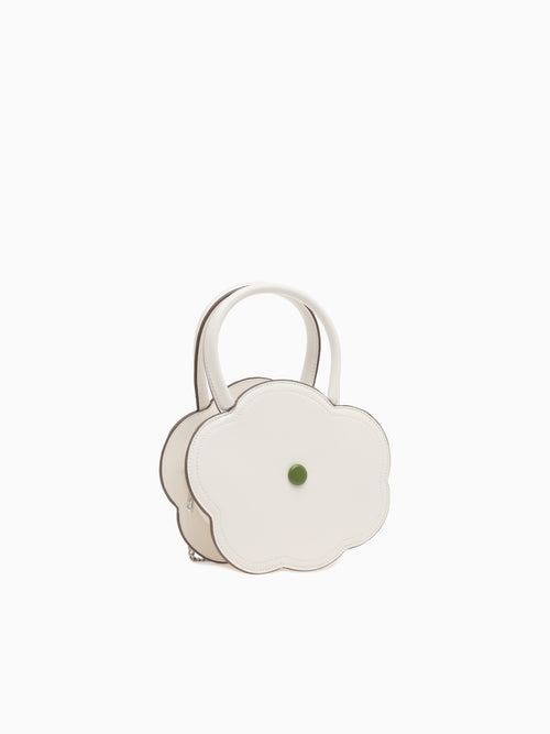 1204 Flower Mini Bag White White