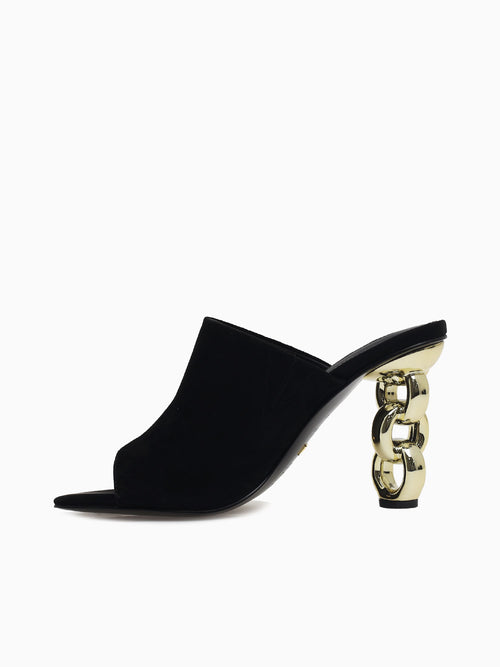 Kylie Black Kid Suede Black / 36 / M