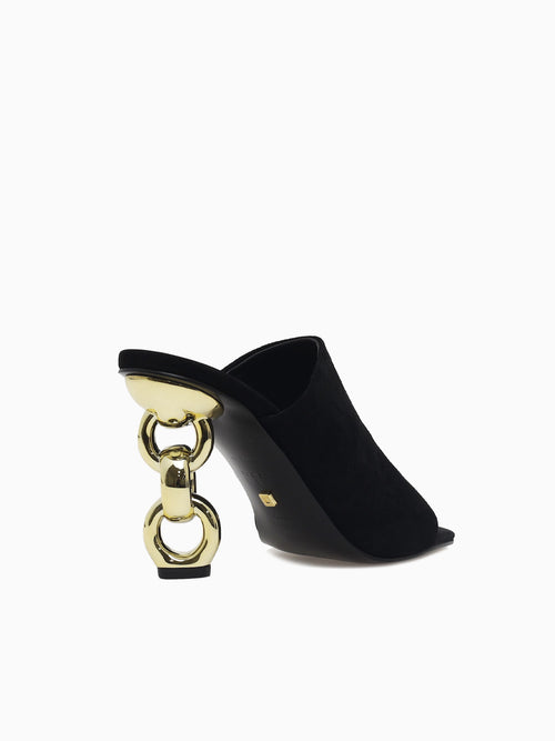 Kylie Black Kid Suede Black / 36 / M