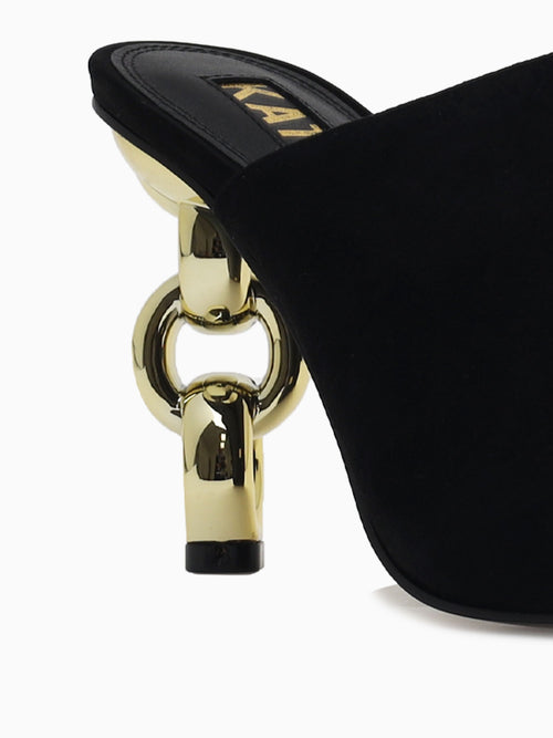 Kylie Black Kid Suede Black / 36 / M