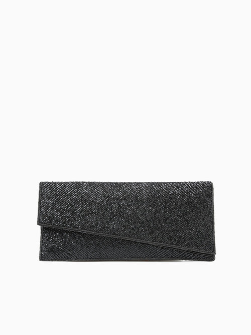 Bead Clutch Black Black