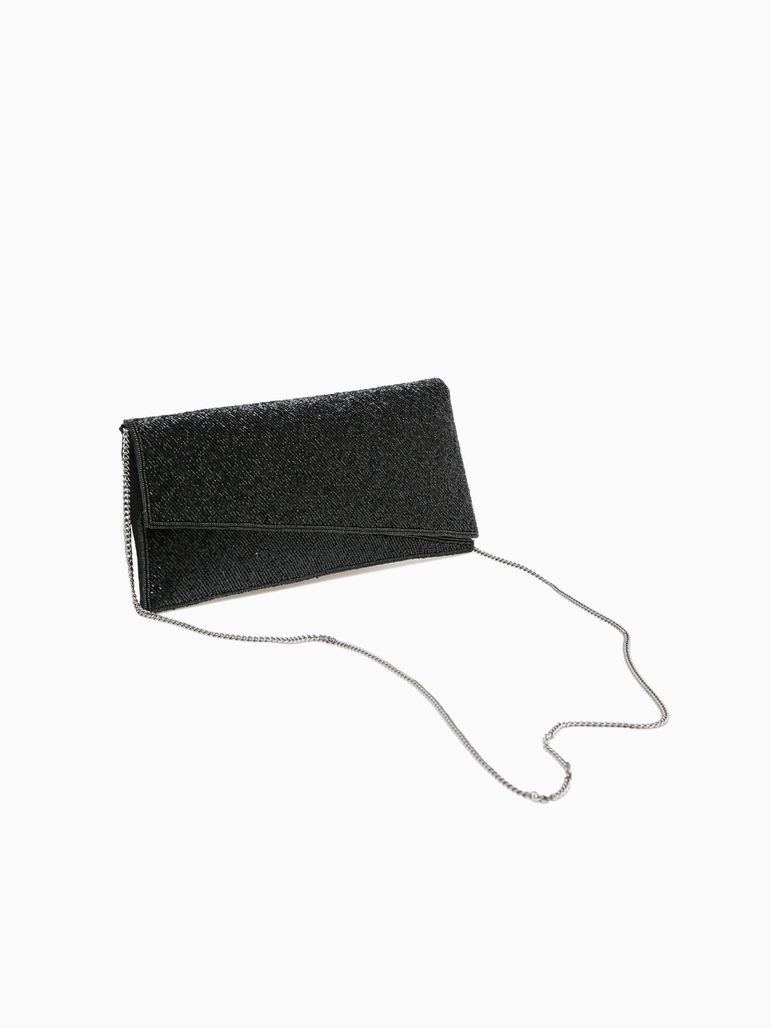 Bead Clutch Black Black