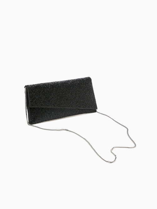 Bead Clutch Black Black