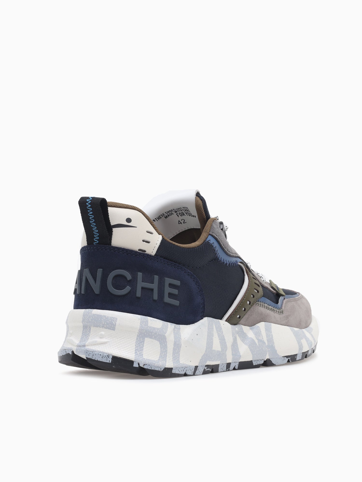 Club01 Grey Navy suede Net Grey / 41 / M