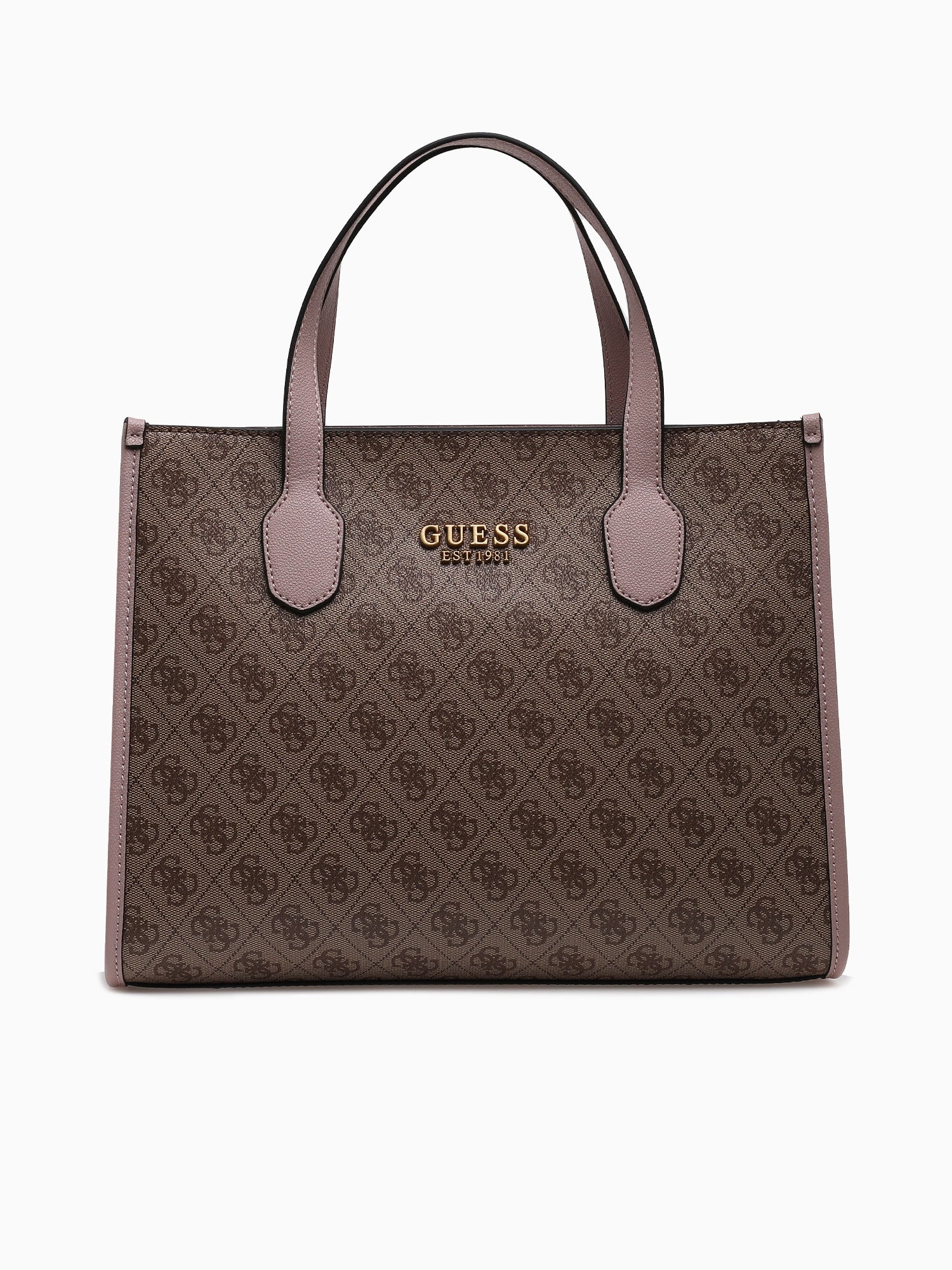 Silvana Small Tote Latte Logo Rosewood Light Pink