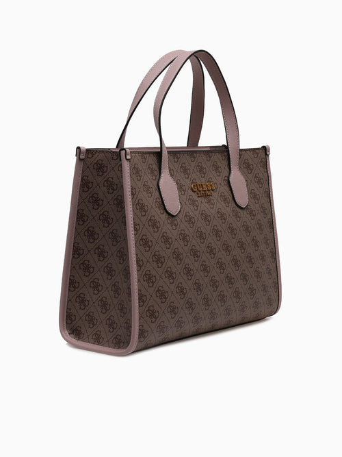 Silvana Small Tote Latte Logo Rosewood Light Pink
