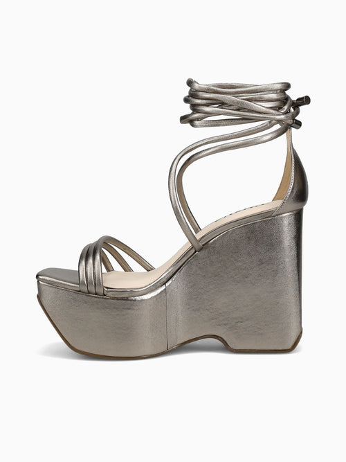 Alicia Pewter Nappa Metal Pewter / 5 / M