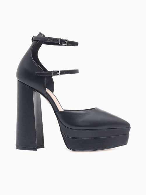 Mia Black Leather Black / 5 / M