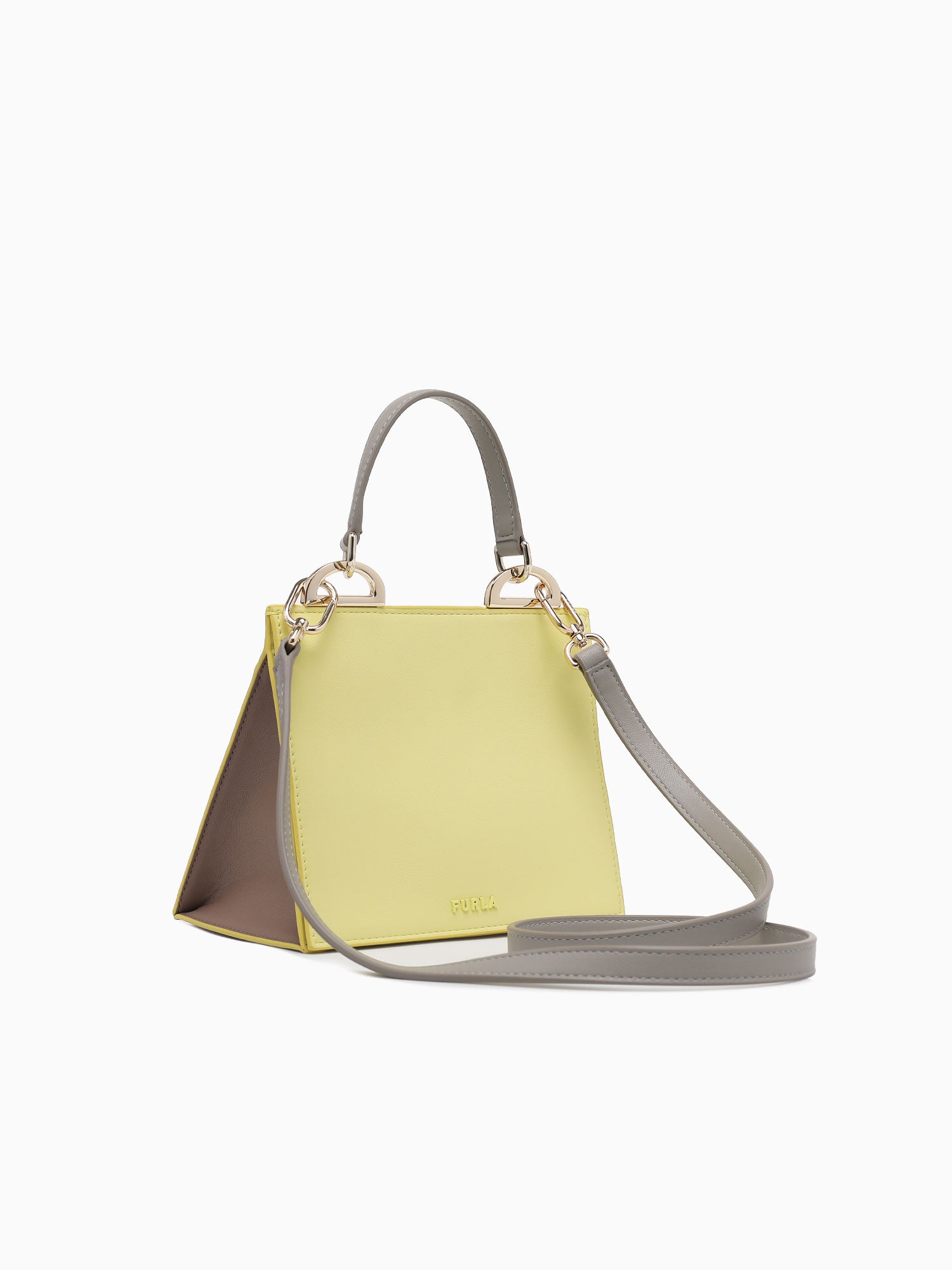 Furla Linea Futura Mini Top Zest+greige Yellow