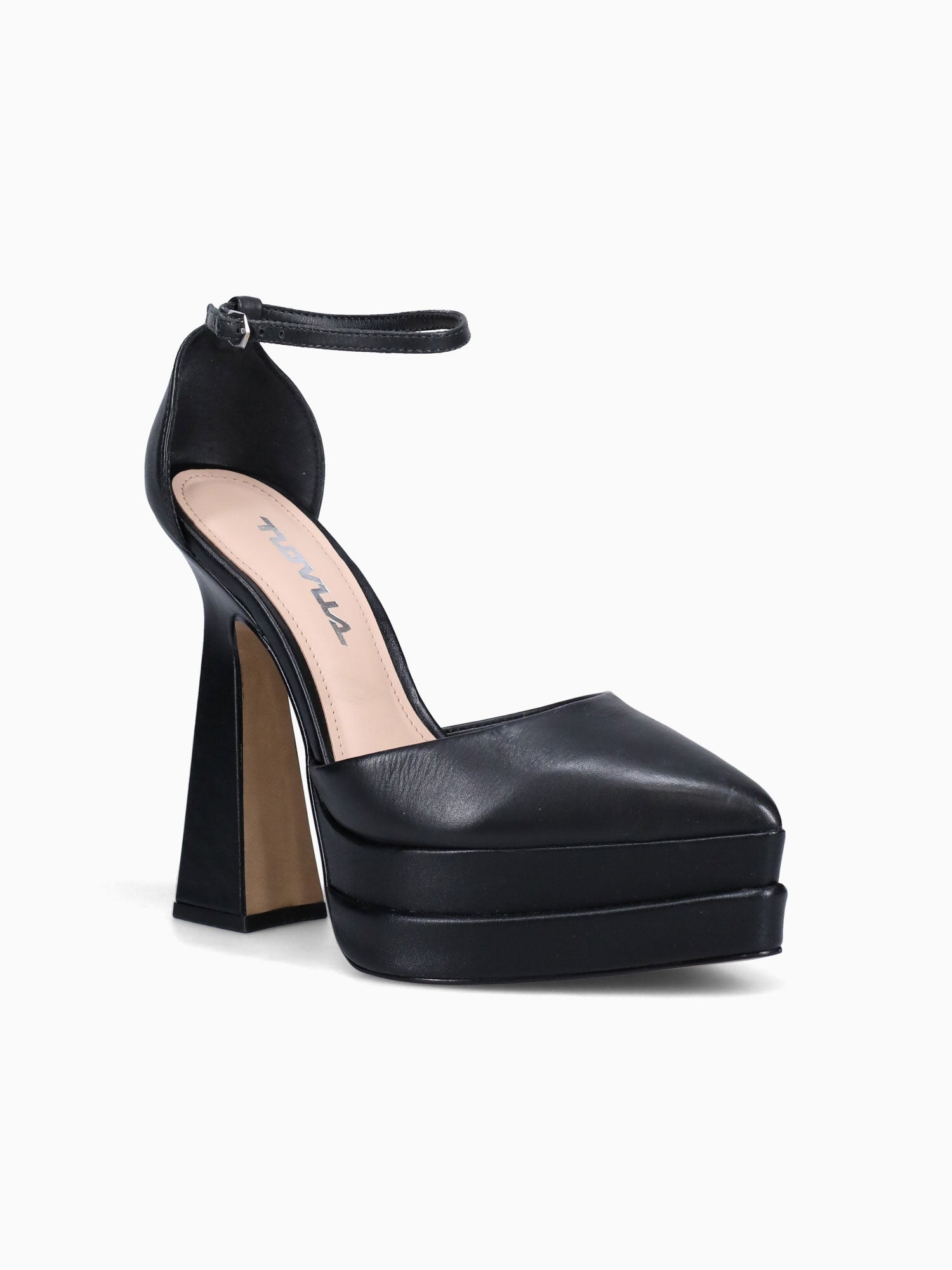 Alessia Black Leather Black / 5 / M