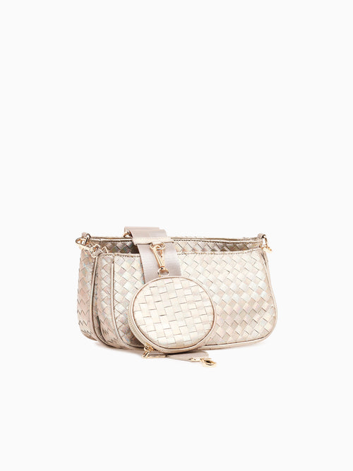 Katie Multi Crossbag Silver Multi Silver