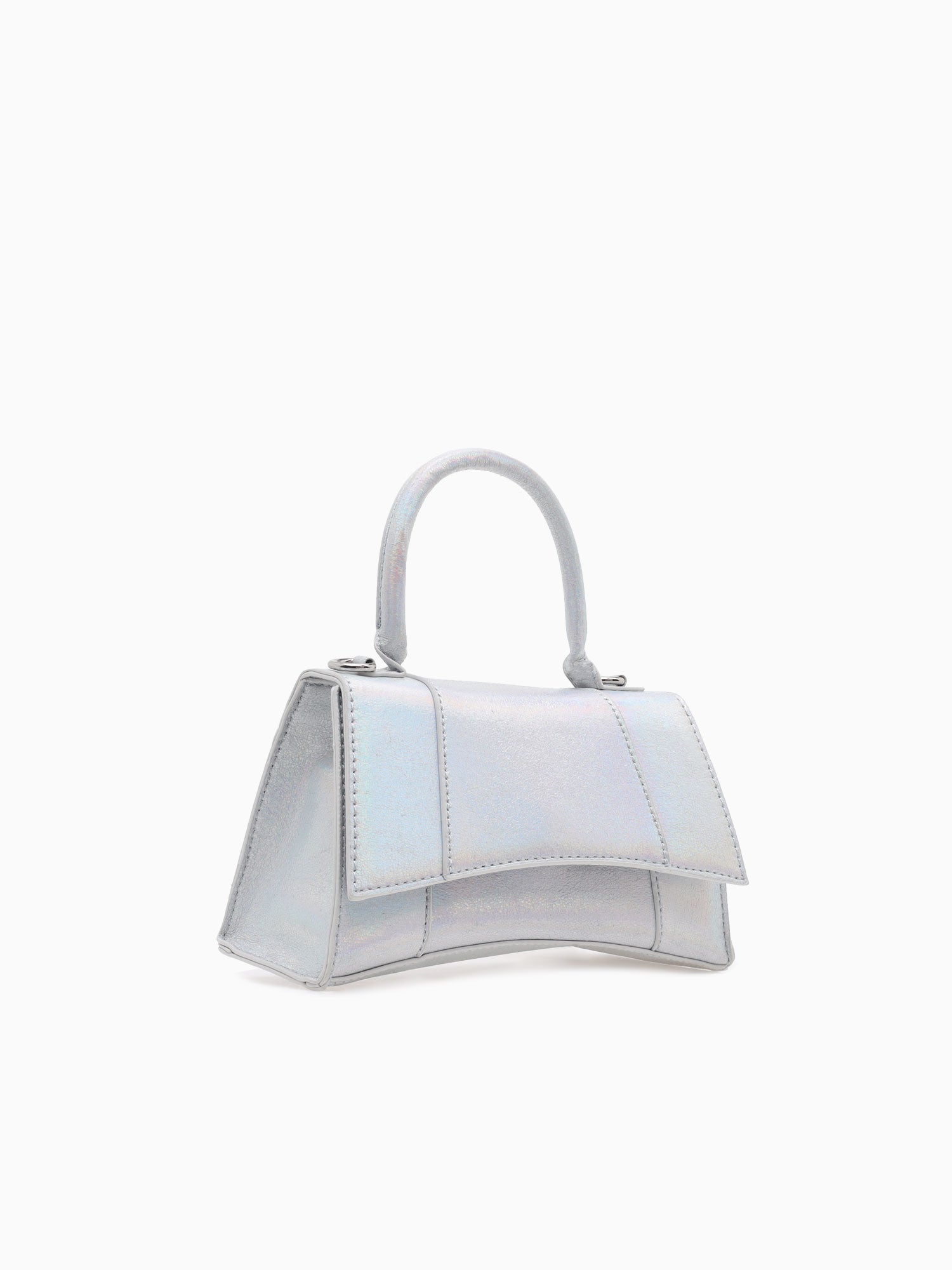 Lucas Metallic Top Handle Silver Silver