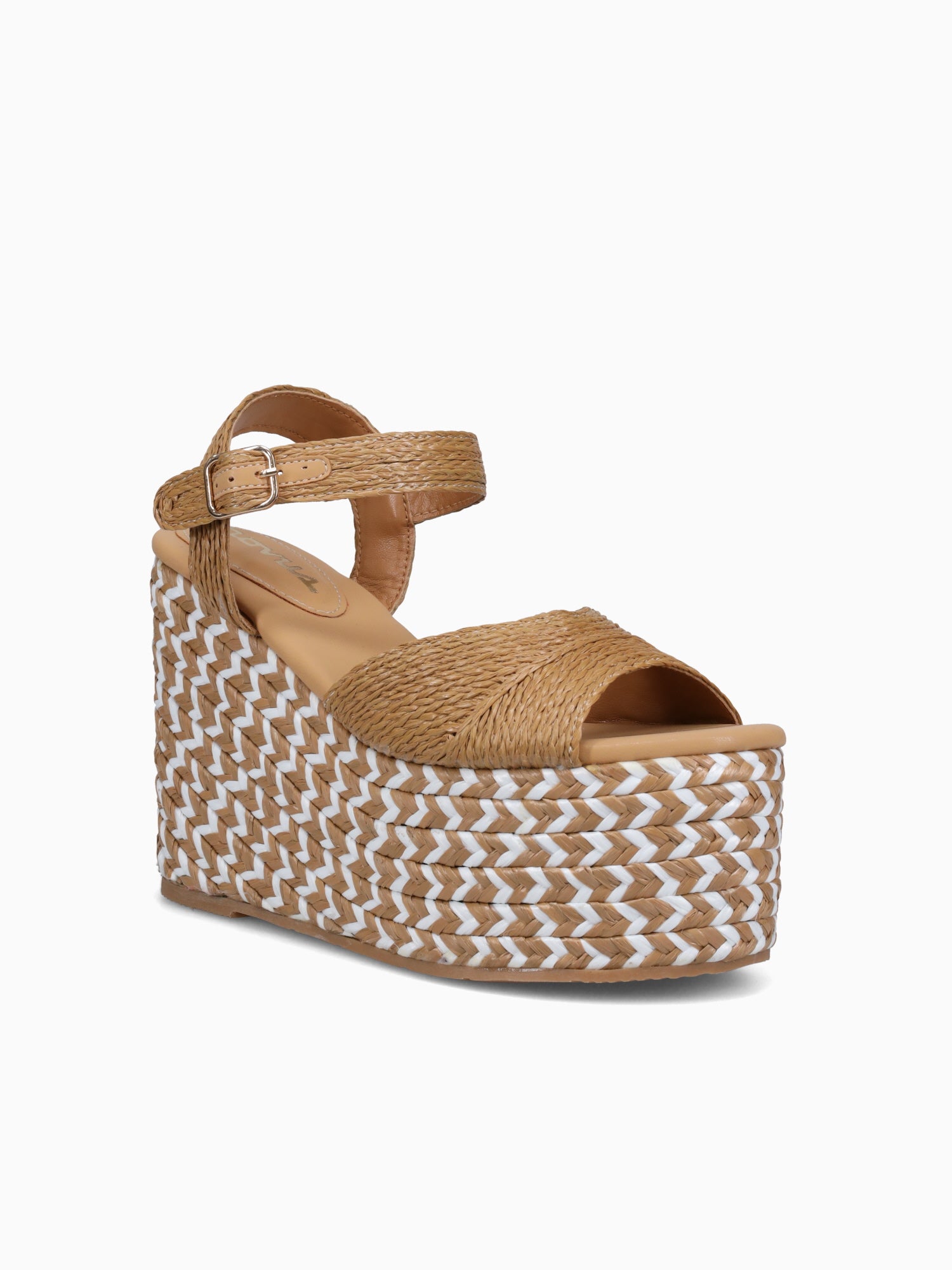 Saladeta Camel Raffia Brown Multi / 5 / M