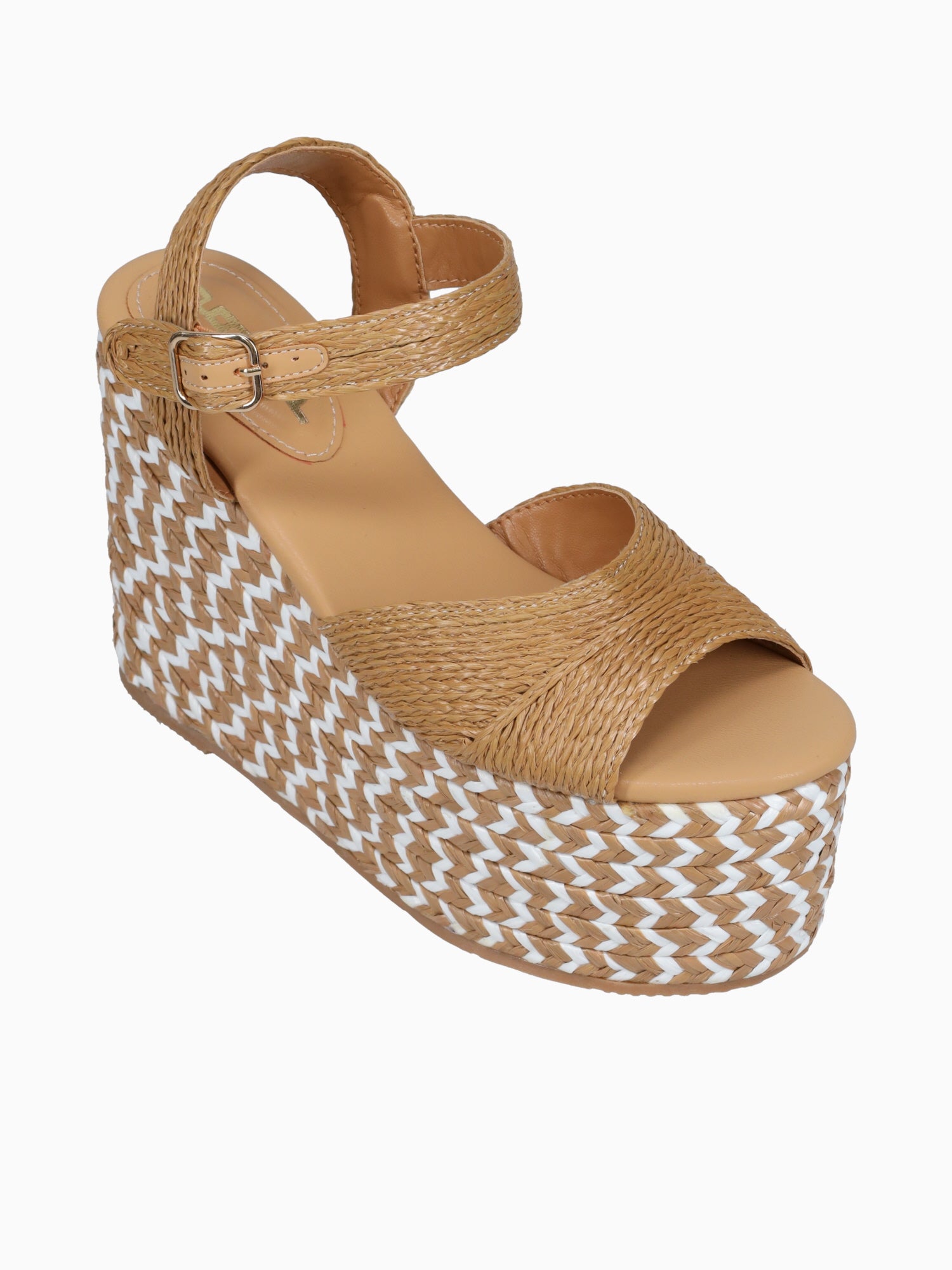 Saladeta Camel Raffia Brown Multi / 5 / M