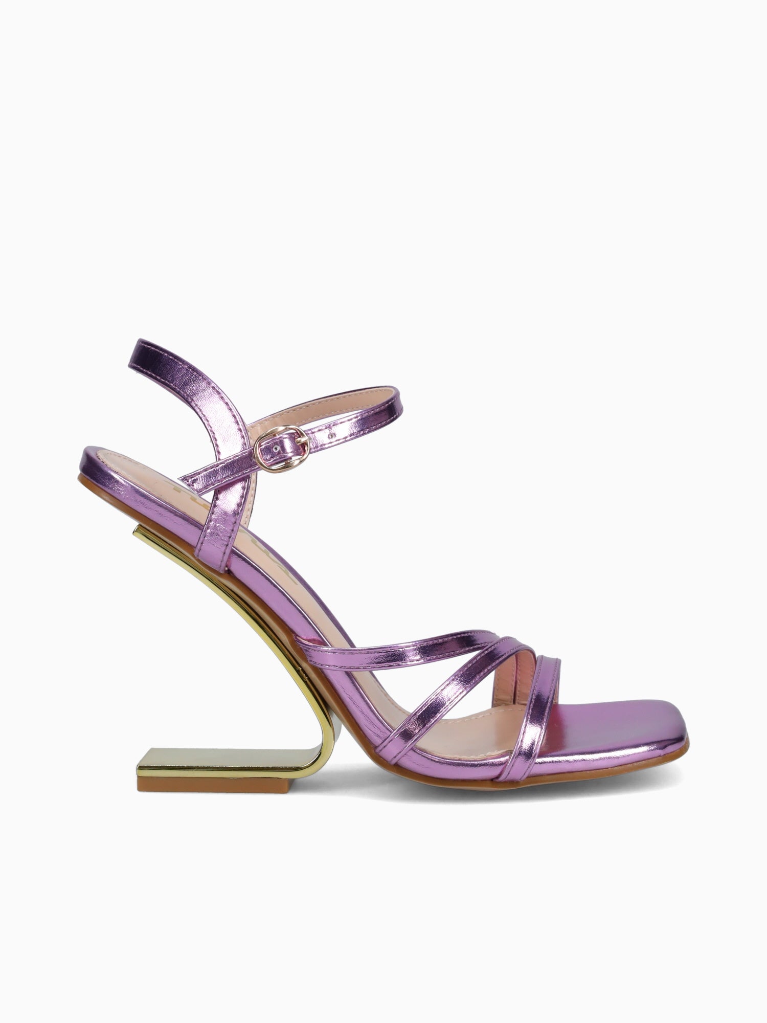 Purple on sale metallic sandals