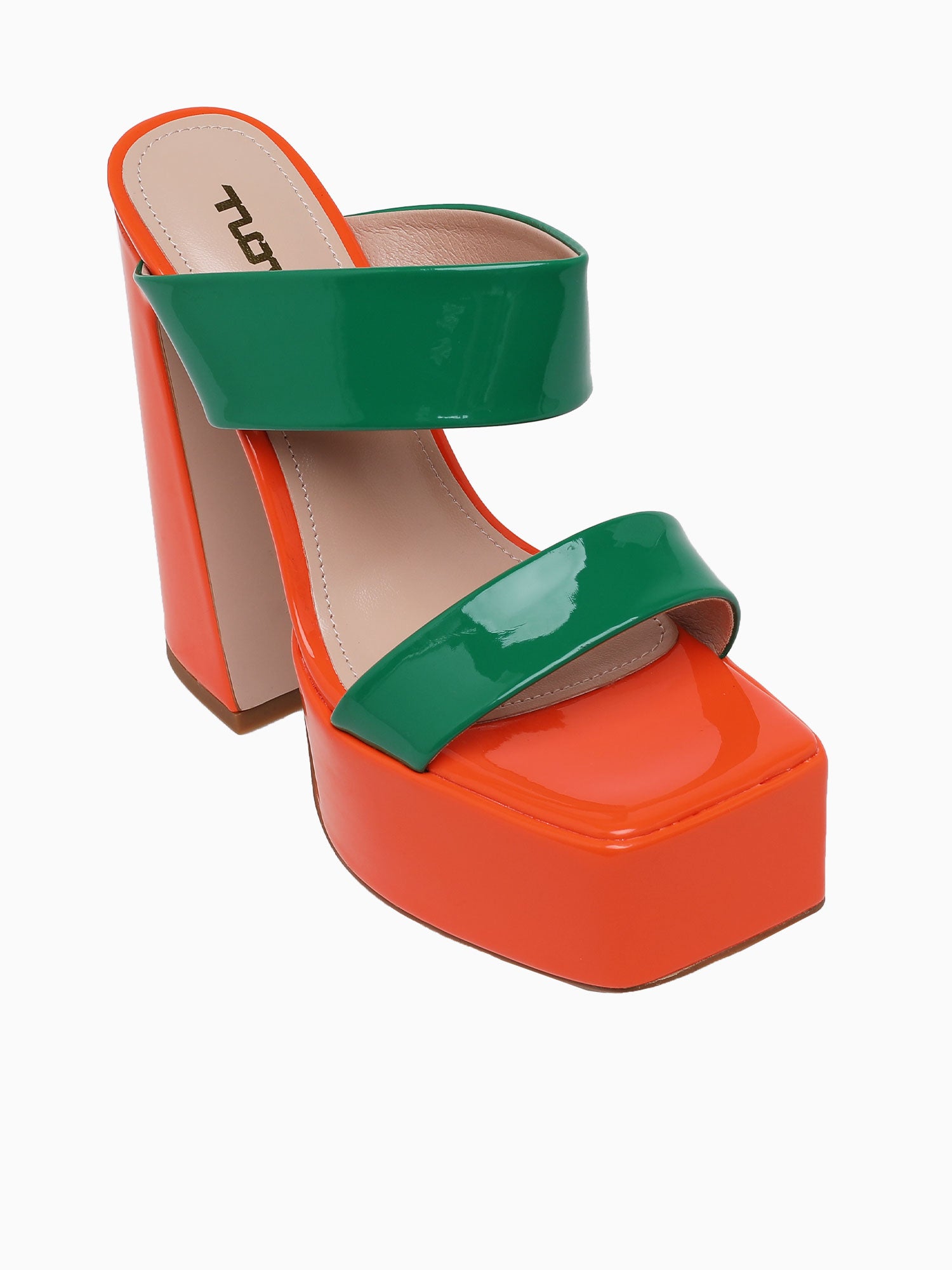 Hebe Green Orange patent Green / 5 / M