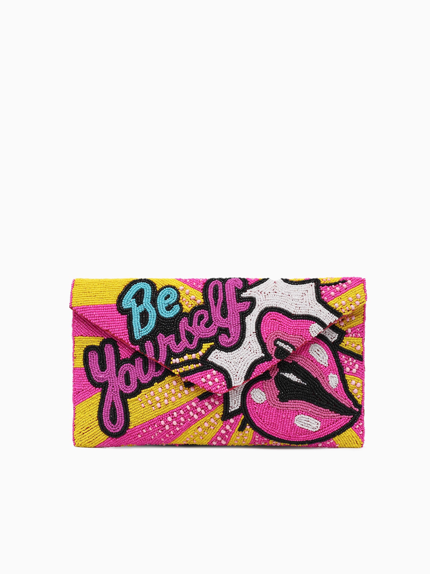 Be Yourself Clutch Pink Multi Pink Multi