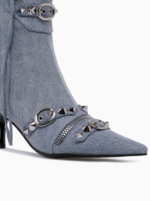 Alt Rock Blue Denim fabric Blue / 5 / M