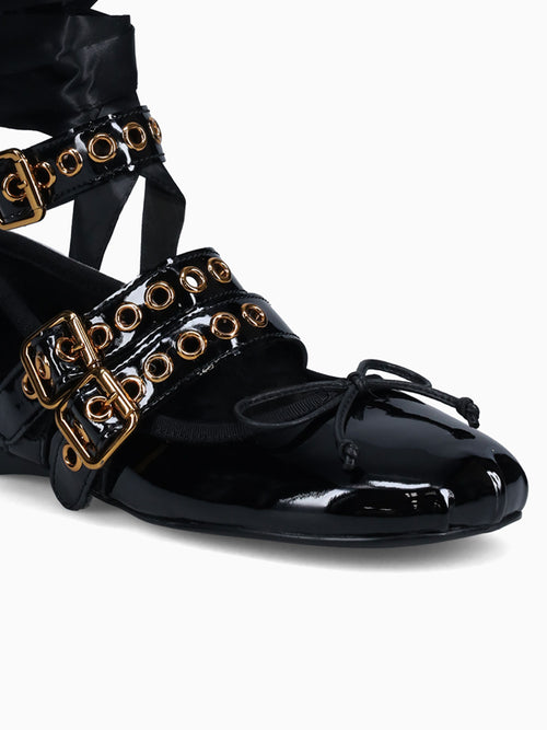 Ballote Black Gold leather Black / 5 / M