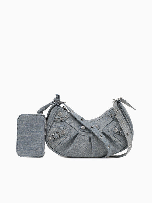 Bellatrix Denim Shoulder Bag Blue Blue