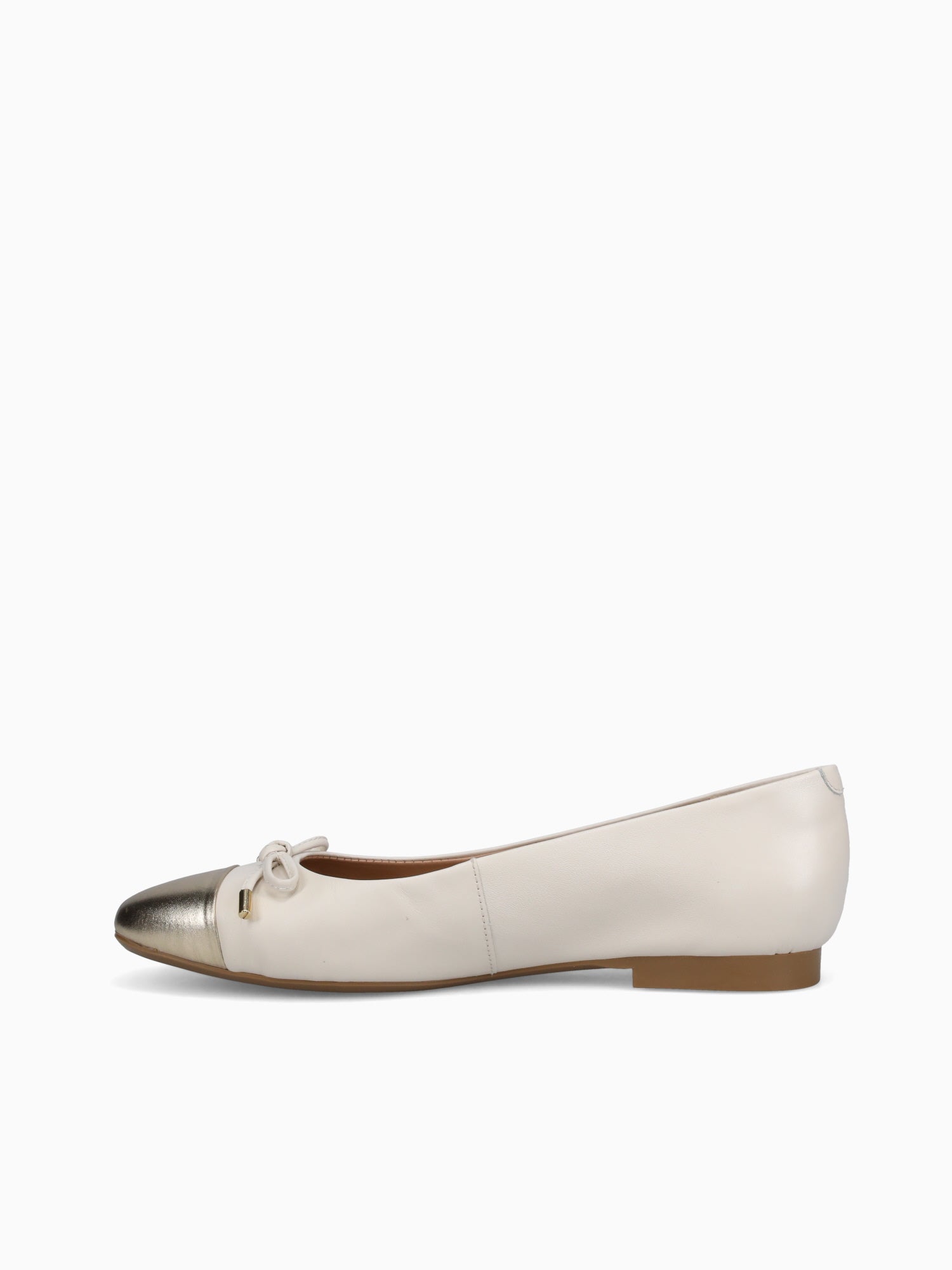 Livia Ouro Light Off white leather Metal Gold / 5 / M