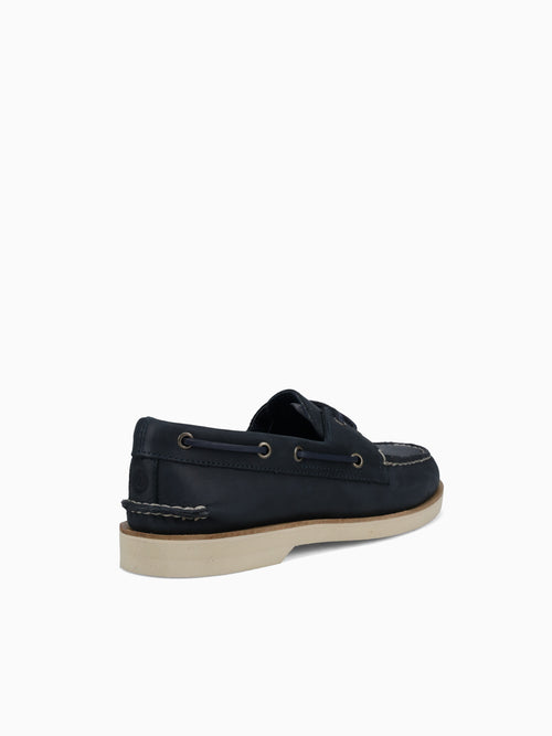 A O 2eye double sole navy leather Navy / 7 / M