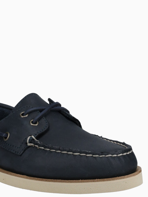 A O 2eye double sole navy leather Navy / 7 / M