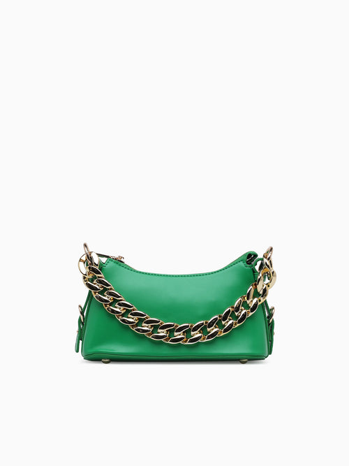 Chain Shoulder Bag Green Green