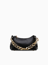 Chain Shoulder Bag Black Black